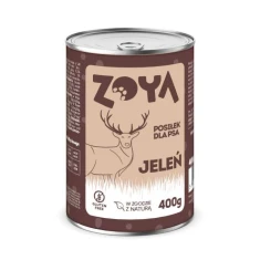 Вологий корм для собак ZOYA з олениною 400 г (5904844580429)