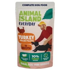 Вологий корм для собак ANIMAL ISLAND Everyday філе в бульйоні з індичкою 150 г (5904905082008)