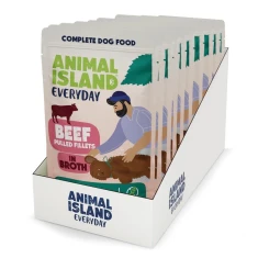 Вологий корм для собак ANIMAL ISLAND з яловичиною філе в юшці 10 шт x 150 г (5904905082596)