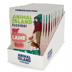 Пауч для собак ANIMAL ISLAND Everyday з ягням паштет 10 шт x 150 г (5904905082619)