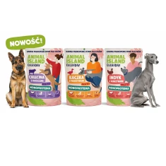 Вологий корм для собак ANIMAL ISLAND Monoproteina з телятиною качкою індичкою 9 шт x 300 г (5904905084835)