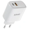 Мережевий зарядний пристрій Savio LA-12 20W Quick Charge Power Delivery 3.0 (5905106070221)