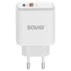 Мережевий зарядний пристрій Savio LA-12 20W Quick Charge Power Delivery 3.0 (5905106070221)