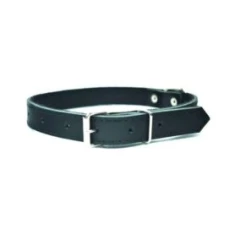 Нашийник для собак Chaba шкіряний 14x40 см Black (5905133600439)