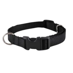 Нашийник для собак Chaba Classic стрічковий регульований 10 мм (S) Black (5905133603324)