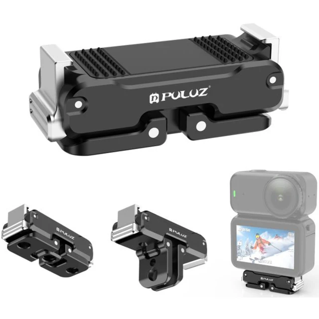 Держатель металлический магнитный Puluz для DJI Osmo Nano (черный) (PU794B)