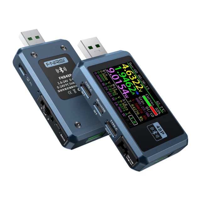 Тестер порта USB FNIRSI FNB48P с Bluetooth (FNB48P)