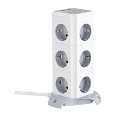 Мережевий фільтр BlitzWolf BW-EC3 вертикальний 12 розеток (5905156104495)