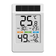 Термогігрометр RainPoint BALDRTHERM B0590TH-V6 на сонячній енергії з великим екраном (5905156105140)