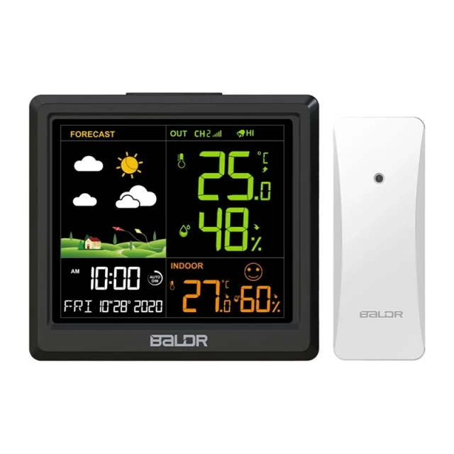 Метеостанція RainPoint BALDRTHERM B0389WST2H2-V1 з зовнішнім датчиком (5905156105218)