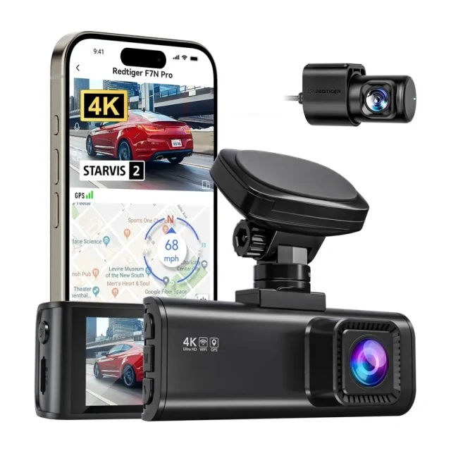 Відеореєстратор Redtiger F7N Pro WiFi 4K + 1080p (5905156108448)