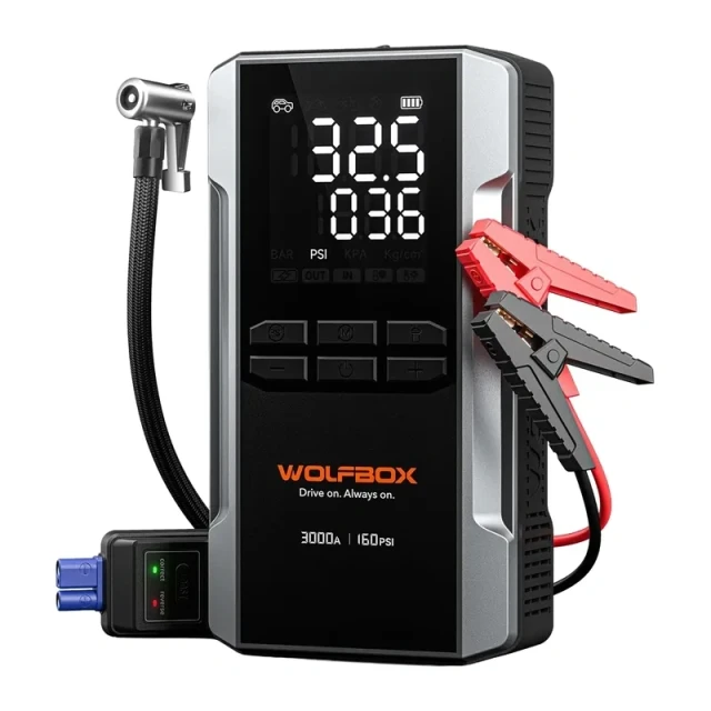 Пусковий пристрій Wolfbox MegaVolt 16 Air 16000mAh 3000A (5905156108783)