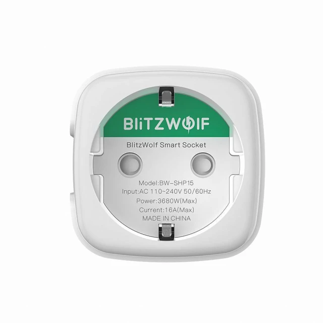 Розумна розетка BlitzWolf SHP15 ZigBee 3680W (BW-SHP15)