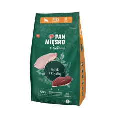 Сухий корм для собак Pan Mięsko М з індичкою та качкою 9 кг (5905342291466)