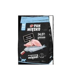 Сухой корм для кошек PAN MIĘSKO с курицей и форелью 400 г (5905342292500)