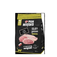 Сухий корм для котів PAN MIĘSKO з індичкою та гускою 400 г (5905342292548)