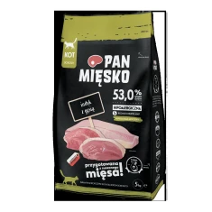 Сухой корм для кошек PAN MIĘSKO с индейкой и гусем 5 кг (5905342292562)