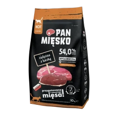Сухий корм для котів Pan Mięsko з телятиною та качкою 10 кг (5905342292616)