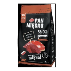 Сухий корм для котів PAN MIĘSKO з яловичиною та олениною 5 кг (5905342292647)