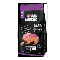 Сухий корм для котів PAN MIĘSKO з телятиною та креветками 1,6 кг (5905342292678)