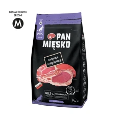 Сухий корм для собак PAN MIĘSKO з телятиною та ягням Senior M 9 кг (5905342293620)