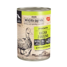 Влажный корм для собак Wiejska Zagroda с уткой и грушей 400 г (5905342295877)