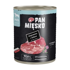 Влажный корм для собак PAN MIĘSKO со свининой и диким кабаном 800 г (5905342296607)