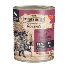 Влажный корм для собак Wiejska Zagroda Лесные вкусы с кабаном и говядиной 800 г (5905342297000)