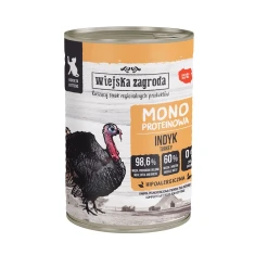 Вологий корм для кошенят Wiejska Zagroda Monobiałkowa з індичкою 400 г (5905342297932)