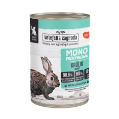 Вологий корм для кошенят Wiejska Zagroda Monobiałkowa з кроликом 400 г (5905342297949)
