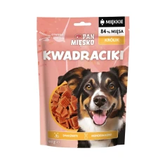 Ласощі для собак PAN MIĘSKO Квадратики з кроликом 100 г (5905342298991)