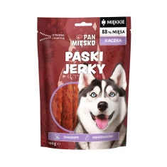 Ласощі для собак PAN MIĘSKO смужки Jerky з качкою 100 г (5905342299004)