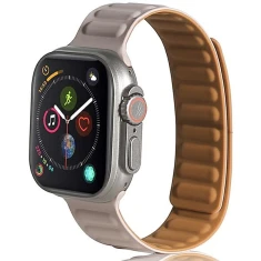 Ремінець Beline Magnetic для Apple Watch Ultra 3/2/1 49 mm | Series 11/10 46 mm | Series 9/8/7/6/5/4/SE 45 mm | 44 mm Khaki (5905359812142)
