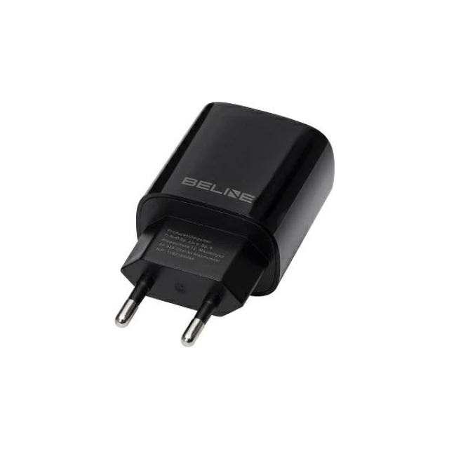 Мережевий зарядний пристрій Beline U03 USB 1A Black (5905359813415)