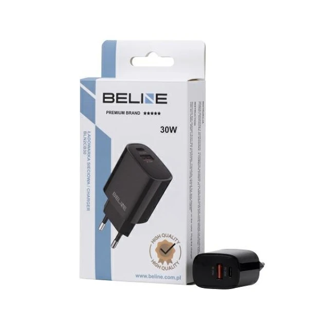 Мережевий зарядний пристрій Beline U03 USB 1A Black (5905359813415)