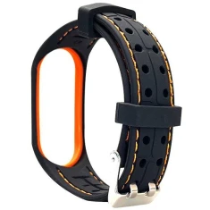 Ремінець Beline Sport для Xiaomi Mi Band 4/3 Orange Black (5905359814160)