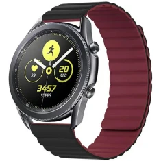 Універсальний ремінець Beline Magnetic для Android 22 mm Black Red (5905359814399)