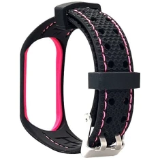 Ремінець Beline Sport для Xiaomi Mi Band 7 Black Pink (5905359814528)