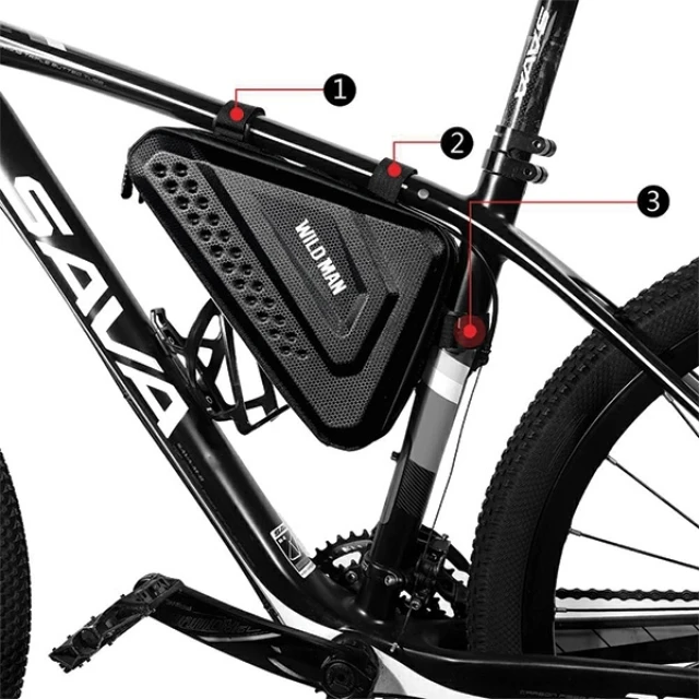 Сумка-тримач для велосипеда WILDMAN ES19 Black (ES19)