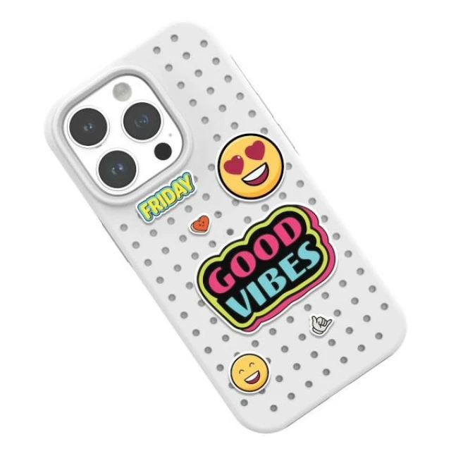 Чохол Pinit Dynamic + Emoji Pini для iPhone 14 Pro Black with MagSafe (5905359817291)