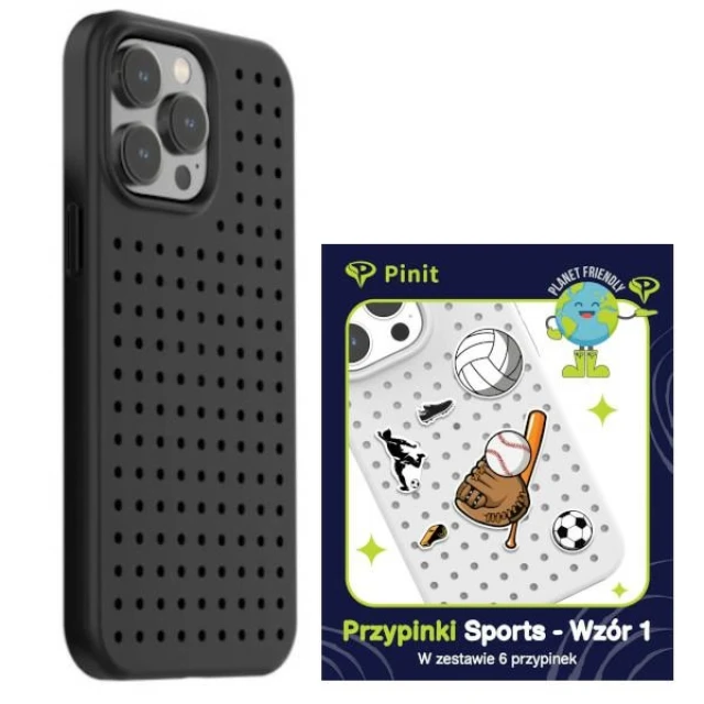 Чохол Pinit Dynamic Sports для iPhone 14 Pro Max Black with MagSafe (5905359817420)