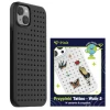 Чохол Pinit Dynamic + Tattoo для iPhone 15 | 14 | 13 Black with MagSafe (5905359817451)