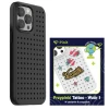 Чехол Pinit Dynamic с Tattoo Pin для iPhone 14 Pro Black with MagSafe (5905359817505)