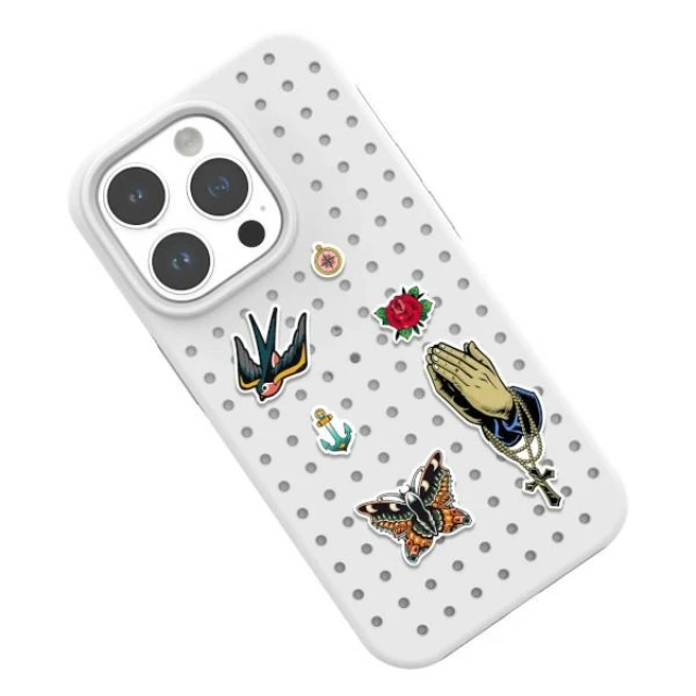Чохол Pinit Dynamic + Tattoo для iPhone 14 Pro Max Black with MagSafe (5905359817543)