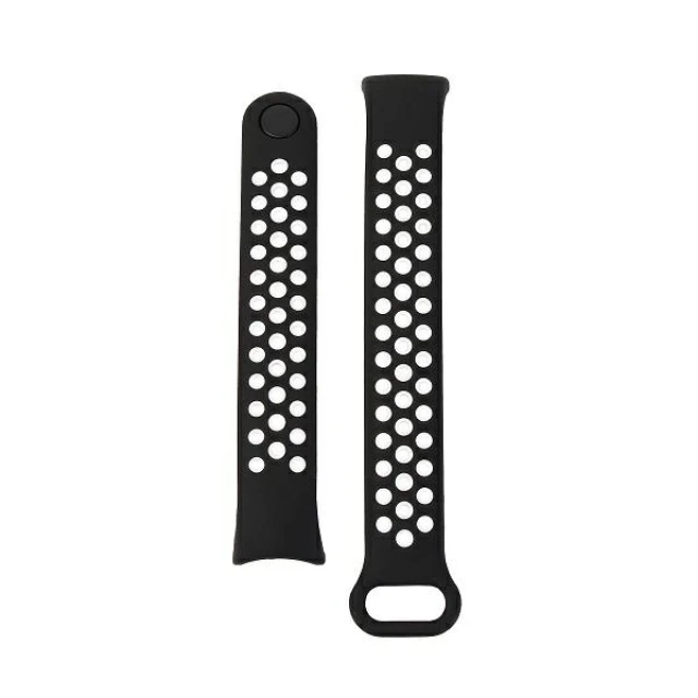 Ремінець Beline Design для Xiaomi Mi Band 8 Black/White (5905359818588)