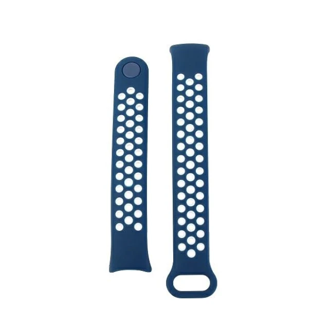 Ремінець Beline Design для Mi Band 8 синьо-білий (5905359818601)