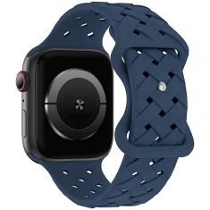 Ремінець Beline Silicone Woven для Apple Watch Ultra 3/2/1 49 mm | Series 11/10 46 mm | Series 9/8/7/6/5/4/SE 45 mm | 44 mm Синій (5905359818823)