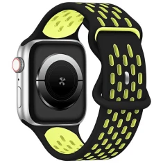 Ремінець Beline New Sport Silicone для Apple Watch Ultra 3/2/1 49 mm | Series 11/10 46 mm | Series 9/8/7/6/5/4/SE 45 mm | 44 mm Black/Yellow (59053598