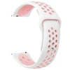 Ремінець Beline Sport Silicone 20mm White/Pink (5905359818960)