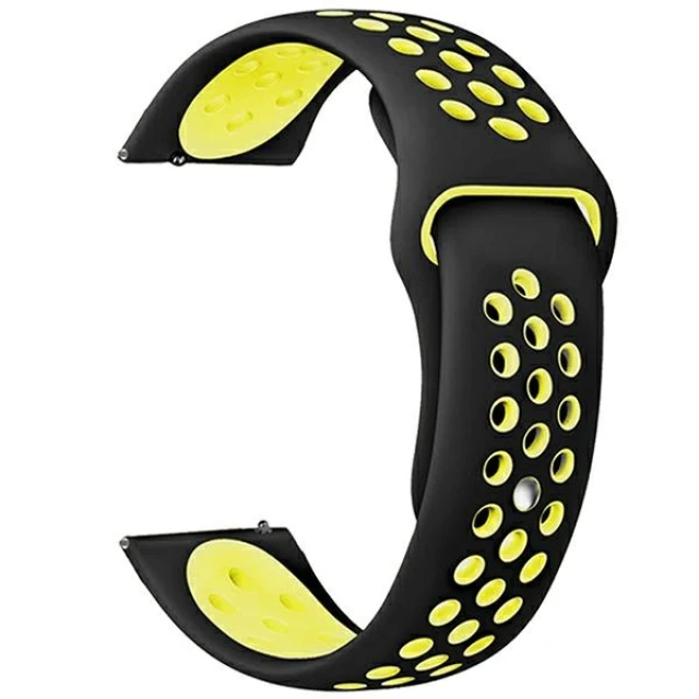 Ремінець Beline Sport Silicone Black/Yellow (5905359818984)